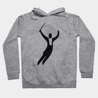 The flying musical conductor. Hoodie